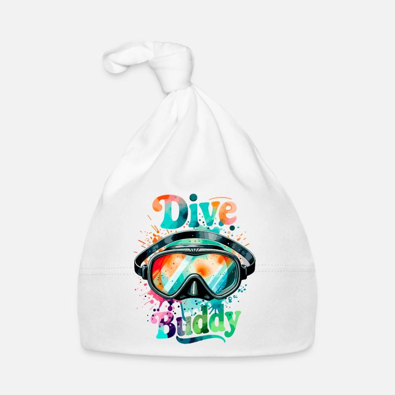 Dive Buddy Diving Goggles - Organic Baby Cap - white