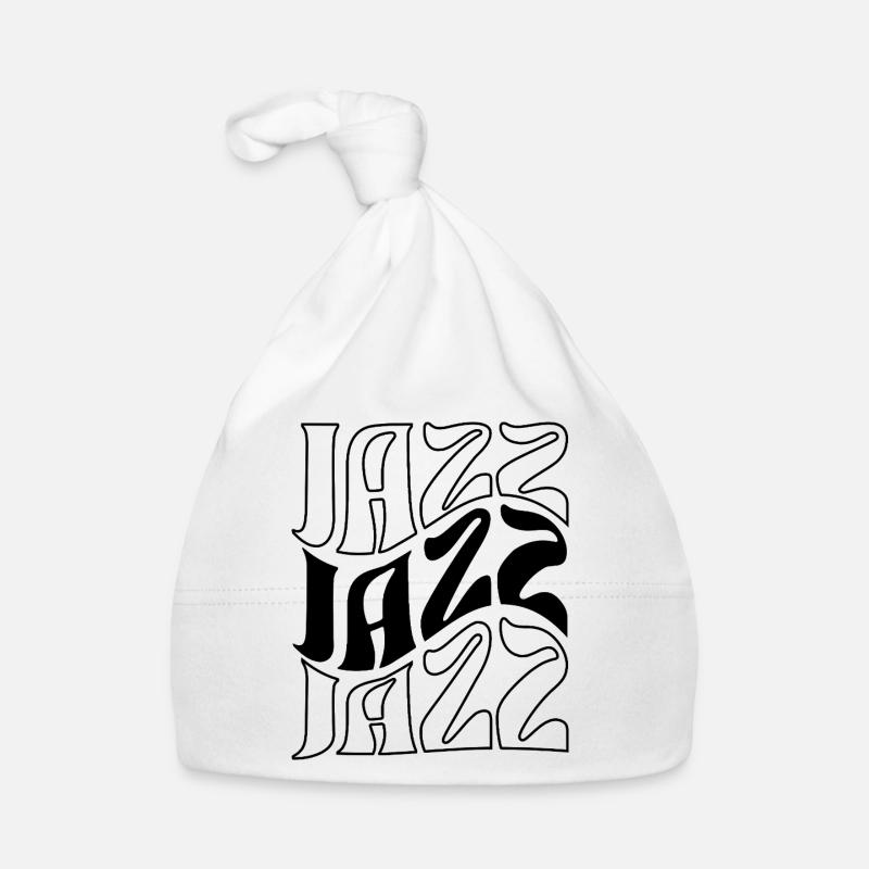 Conception audacieuse du logo de la musique jazz Bonnet bio Bébé
