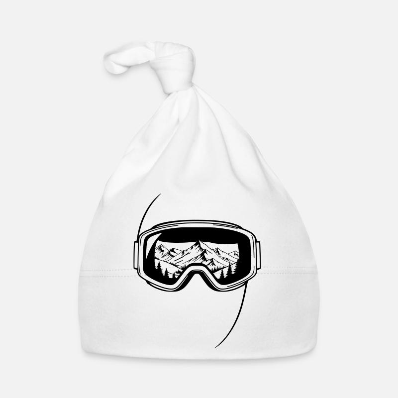 Summit View Ski Goggles Graphic Organic Baby Cap