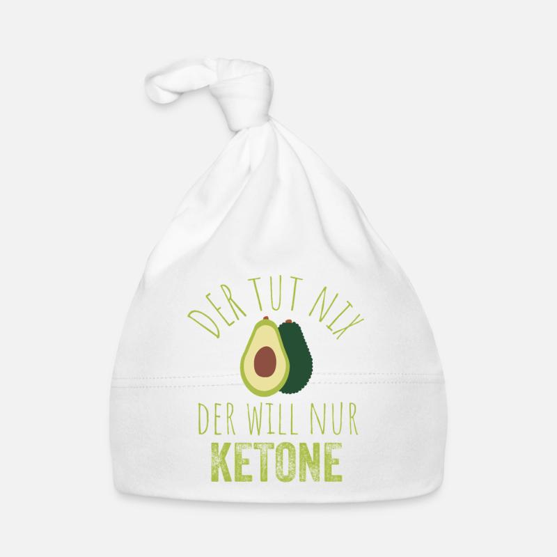 Avocado Keto Saying Image Organic Baby Cap