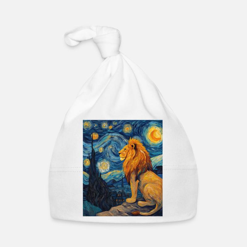 Löwe Van Gogh Baby Bio-Mütze