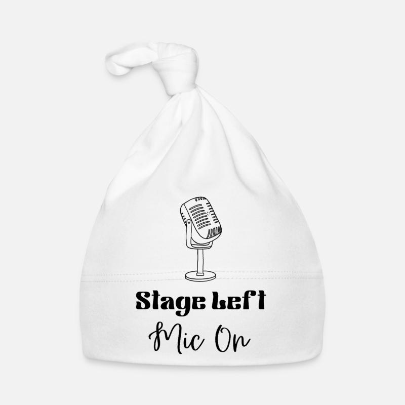 Stage Left Mic On Merch Organic Baby Cap