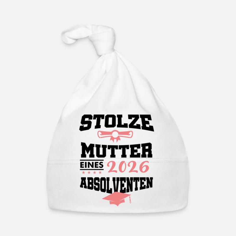 Stolze Mutter Absolvent 2026 Bachelor Master Baby Bio-Mütze