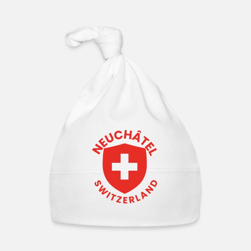 Neuchâtel Schweizer Schild Baby Bio-Mütze