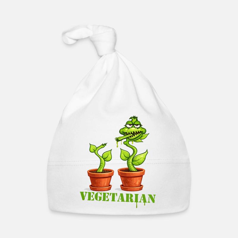 Vegetarian Carnivorous Plant Cartoon Organic Baby Cap