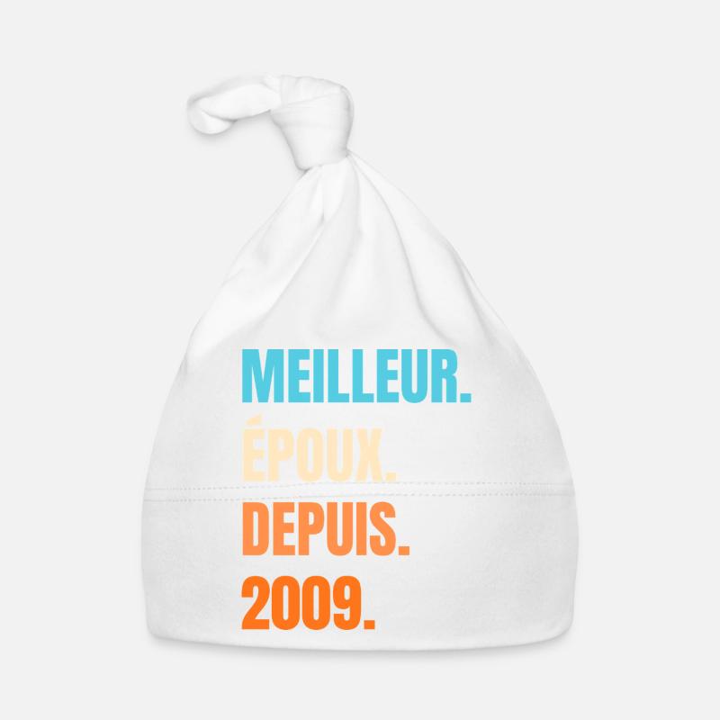 Bester Ehemann seit 2009 Geschenk-Ehemann Baby Bio-Mütze