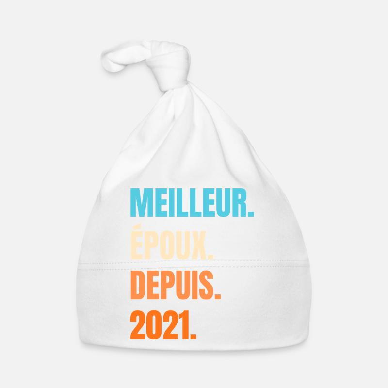 Bester Ehemann seit 2021 Geschenk-Ehemann Baby Bio-Mütze