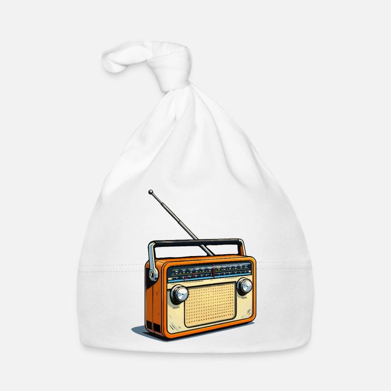 Radio Orange Rétro Bonnet bio Bébé
