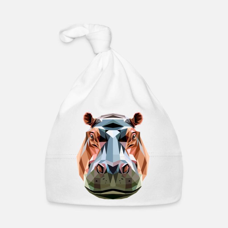 Nilpferd Flusspferd Mama Hippopotamus Cooles Hippo Organic Baby Cap