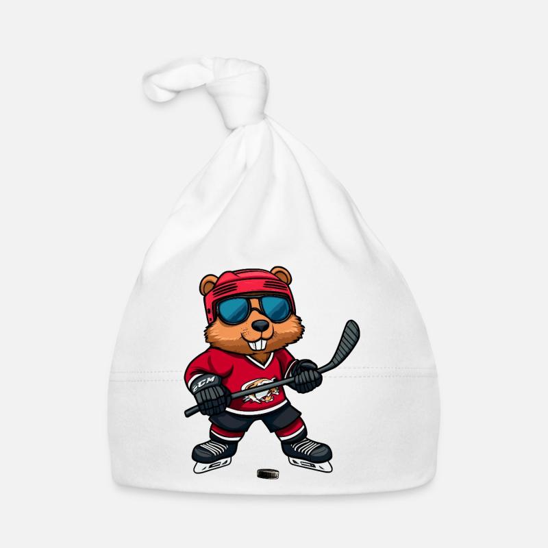 Biber Eishockey Organic Baby Cap