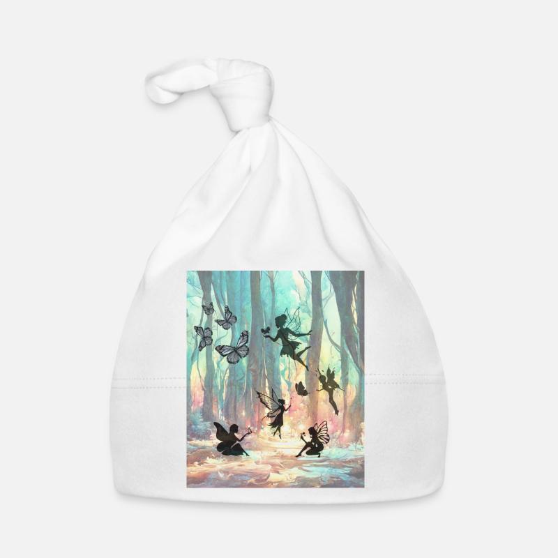 Regenbogenfeenwald Baby Bio-Mütze