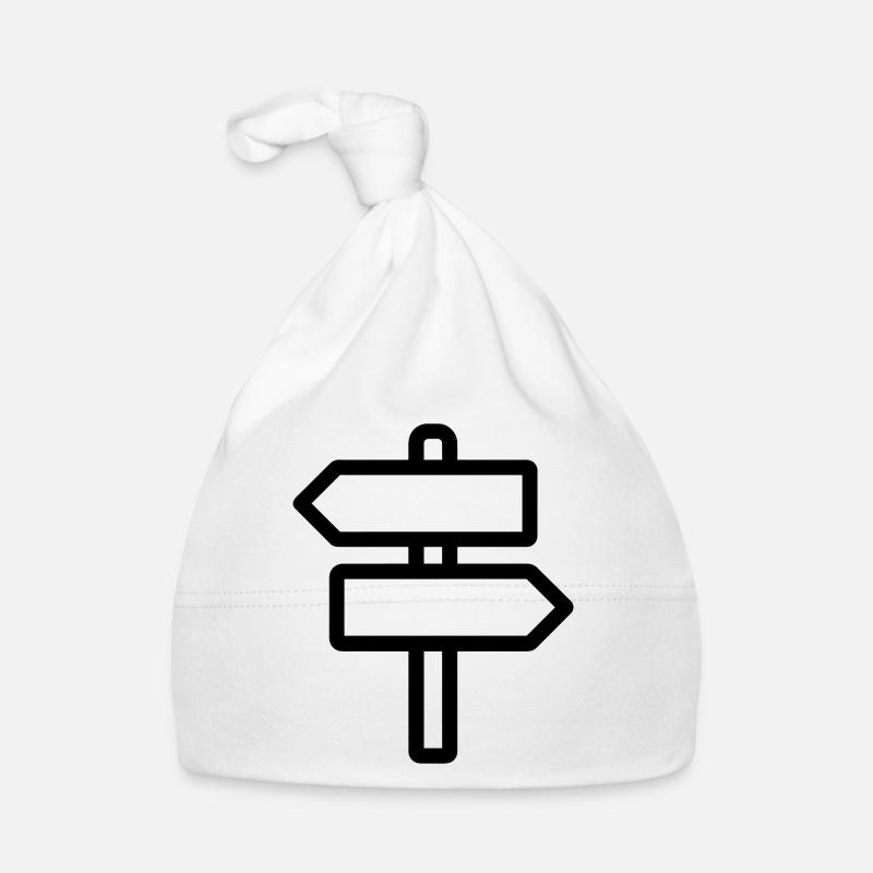 directional sign Organic Baby Cap