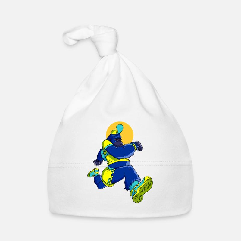 Blauer Gorillaläufer Baby Bio-Mütze