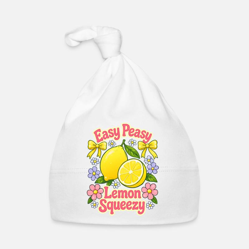 Facile à presser comme un citron, facile – Citrons et fleurs Bonnet bio Bébé