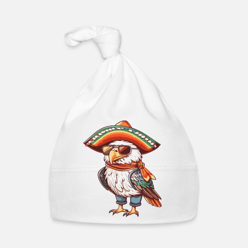 Adler Comic Lustig Sombrero Baby Bio-Mütze