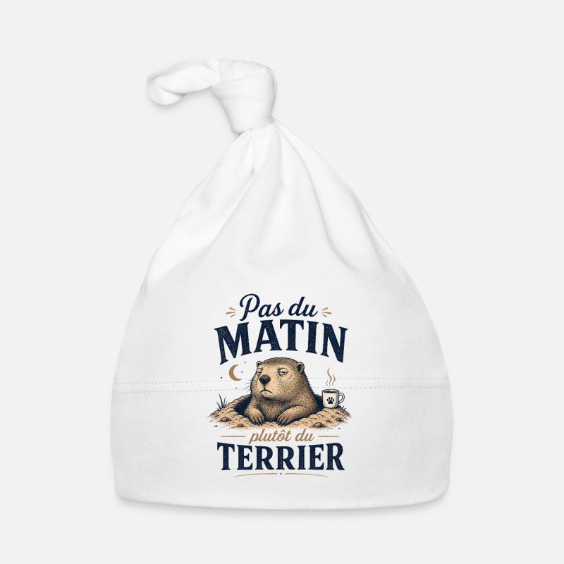 Pas du matin, plutôt terrier Bonnet bio Bébé