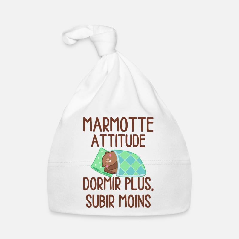 Marmotte Attitude Dormir Plus Bonnet bio Bébé