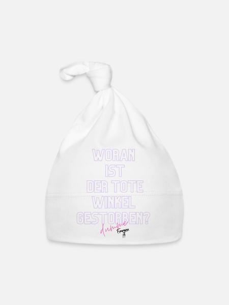 Woran ist der Tote Winkel gestorben? Neon - Baby Bio-Mütze - Weiß - Vorne