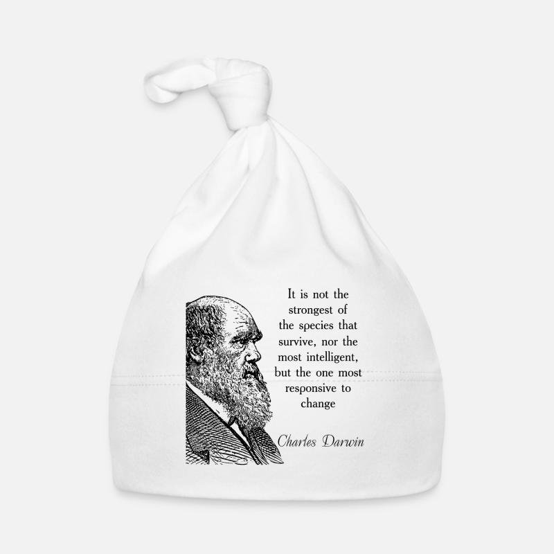 Zitieren Darwin Biologie Evolutionstheorie Baby Bio-Mütze
