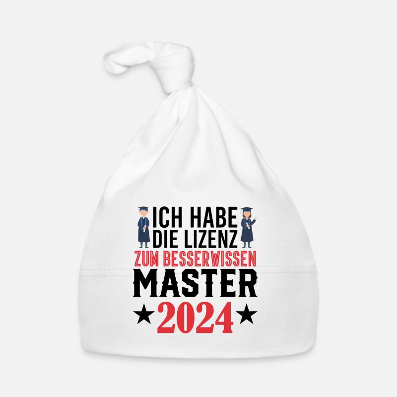 Master 2024 Masterabschluss Sponsion Graduation Baby Bio-Mütze