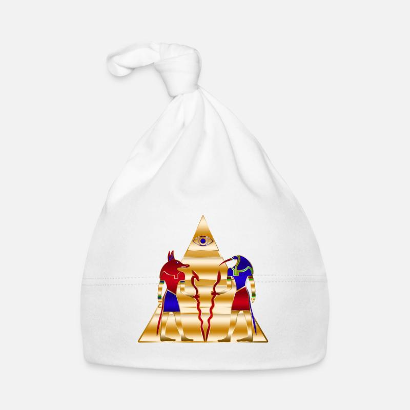 Pyramide antique des dieux égyptiens Bonnet bio Bébé
