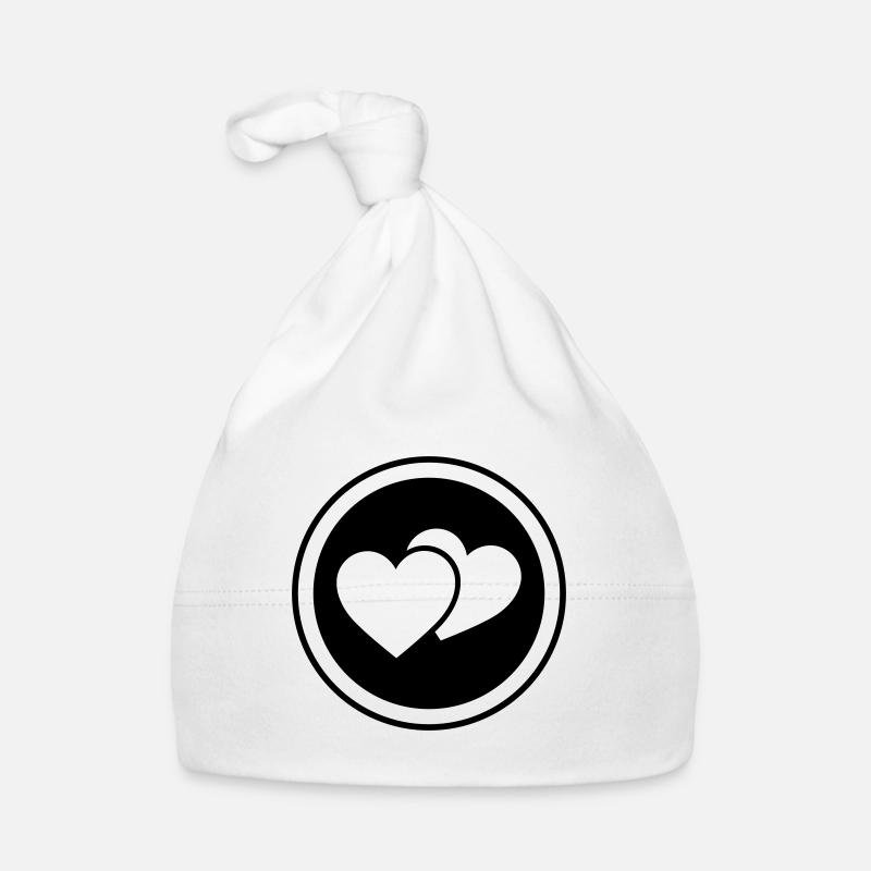 Herzen Symbol Baby Bio-Mütze