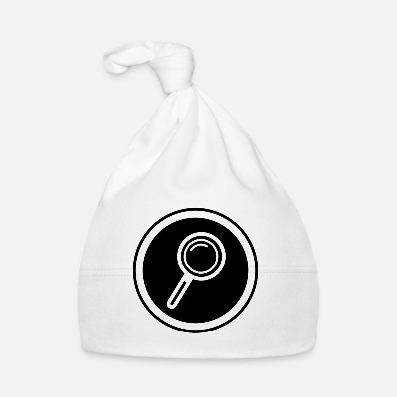 Lupe Symbol Baby Bio-Mütze