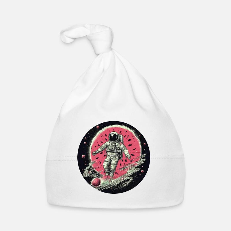 Astronaut on Watermelon Moon - Creative World Organic Baby Cap