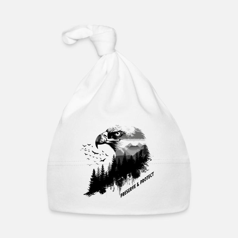 Preserve & Protect Bald Eagle Eagle Bird Organic Baby Cap