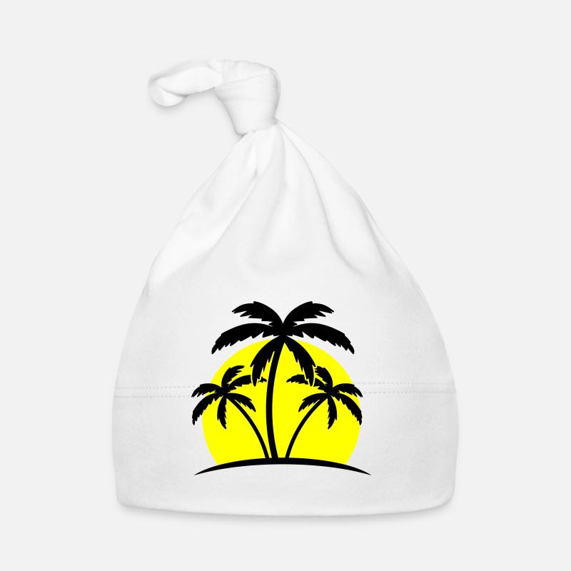palmiers de plage Bonnet bio Bébé
