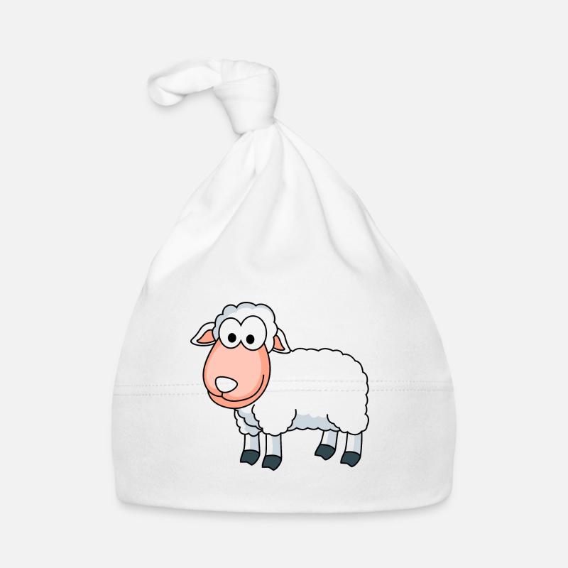 Sheep Comic Animal Organic Baby Cap