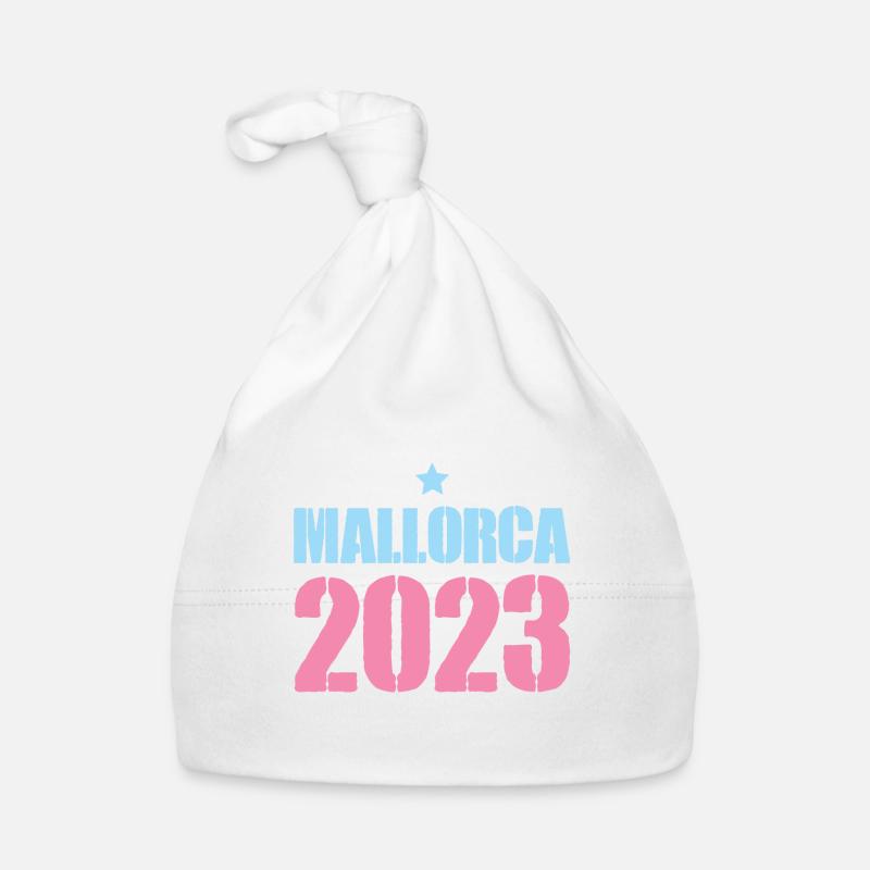 Majorque 2023 - Bonnet bio Bébé - blanc