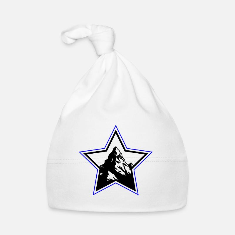 Berge Symbol Stern Baby Bio-Mütze