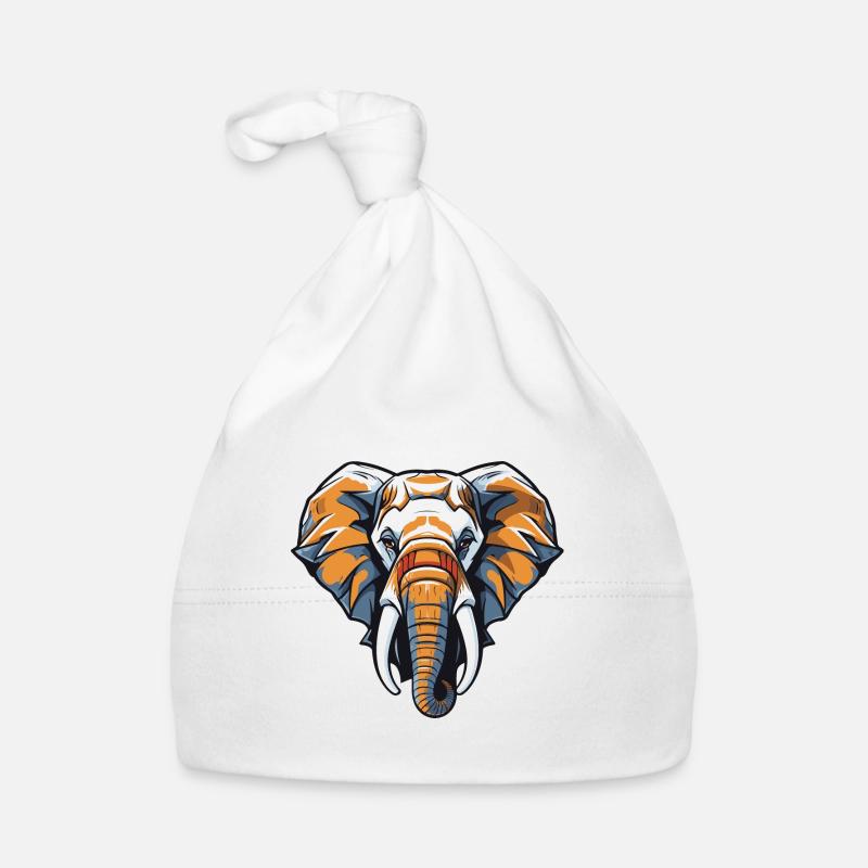 Tête d’éléphant Bonnet bio Bébé