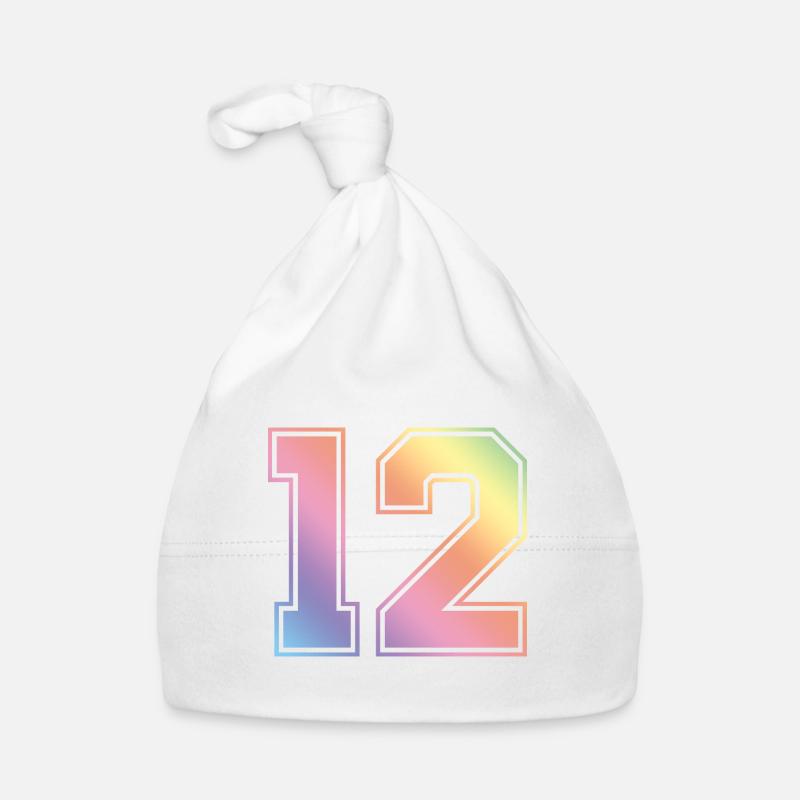 12 Nombre coloré Bonnet bio Bébé