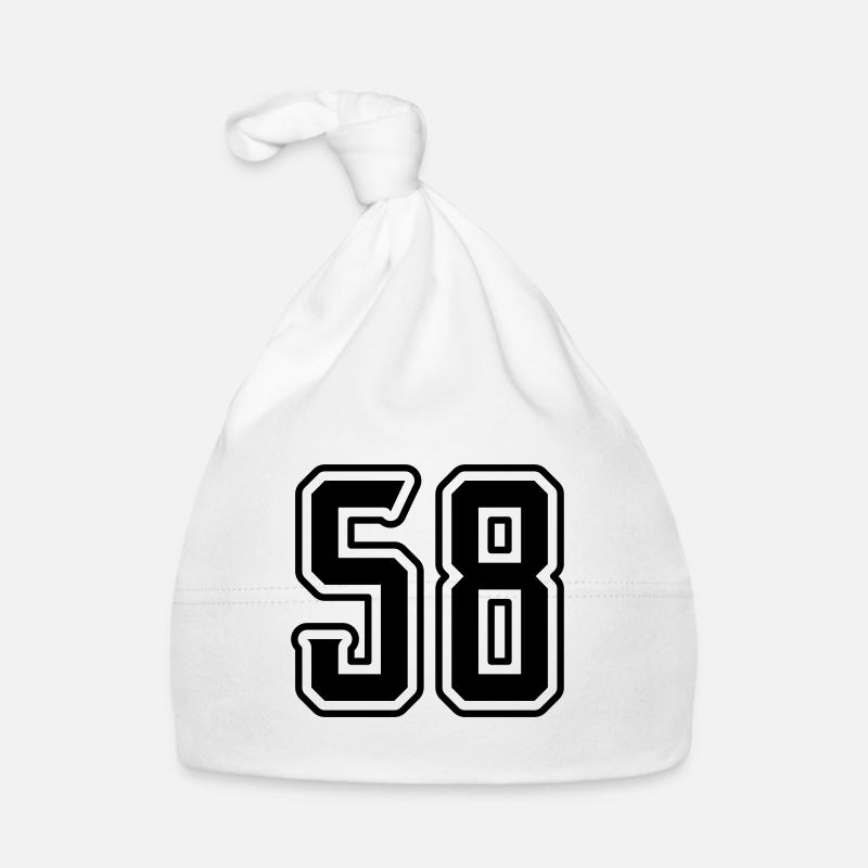Symbole numérique 58 Bonnet bio Bébé