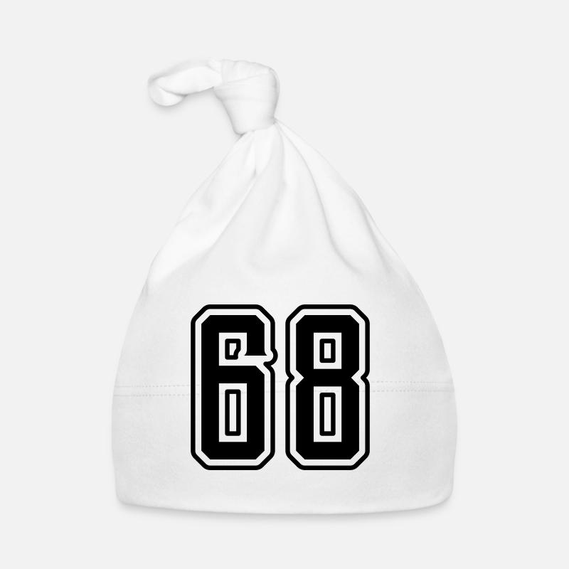 Symbole numérique 68 Bonnet bio Bébé