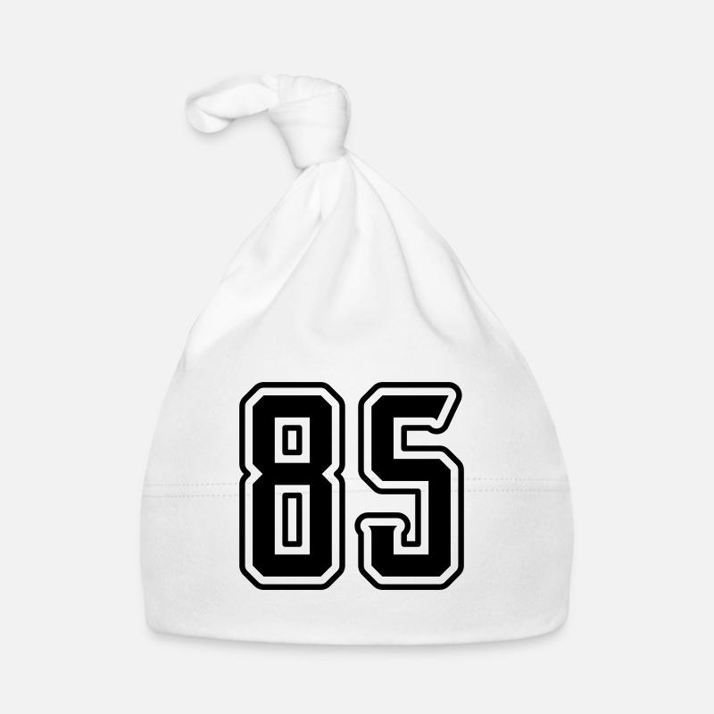85 number symbol Organic Baby Cap