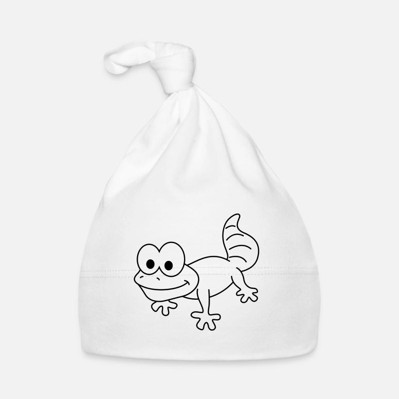 Gecko Comic Tier Baby Bio-Mütze