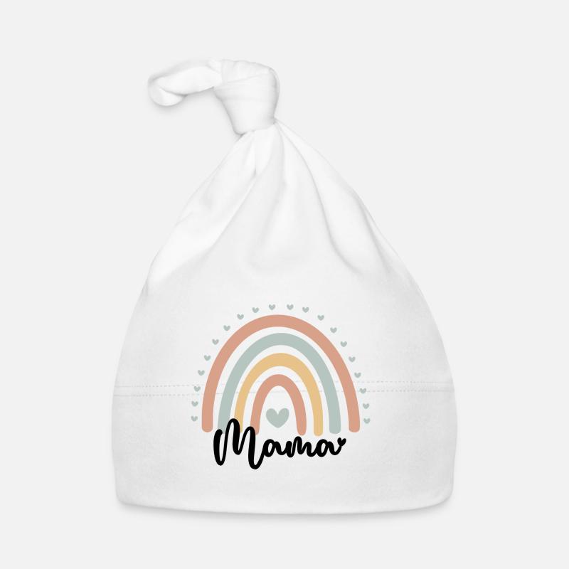 Mama Regenbogen Baby Bio-Mütze