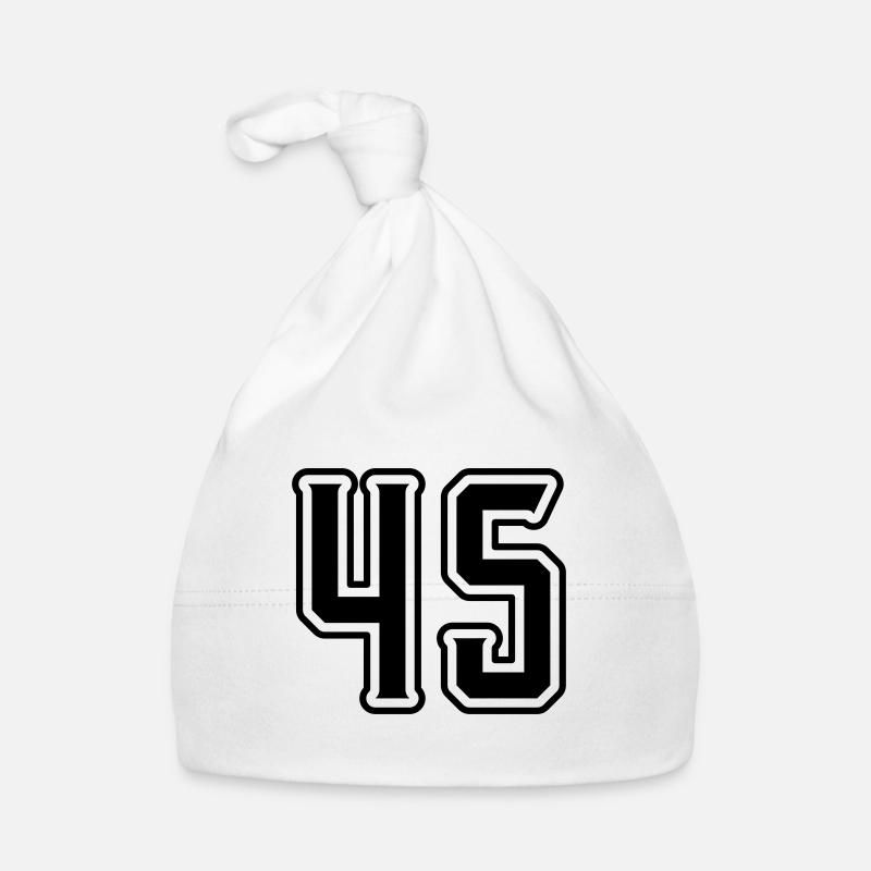 Symbole numérique 45 Bonnet bio Bébé