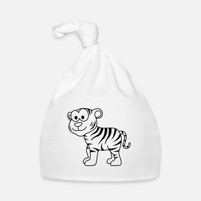 Tiger Comic Tier Baby Bio-Mütze