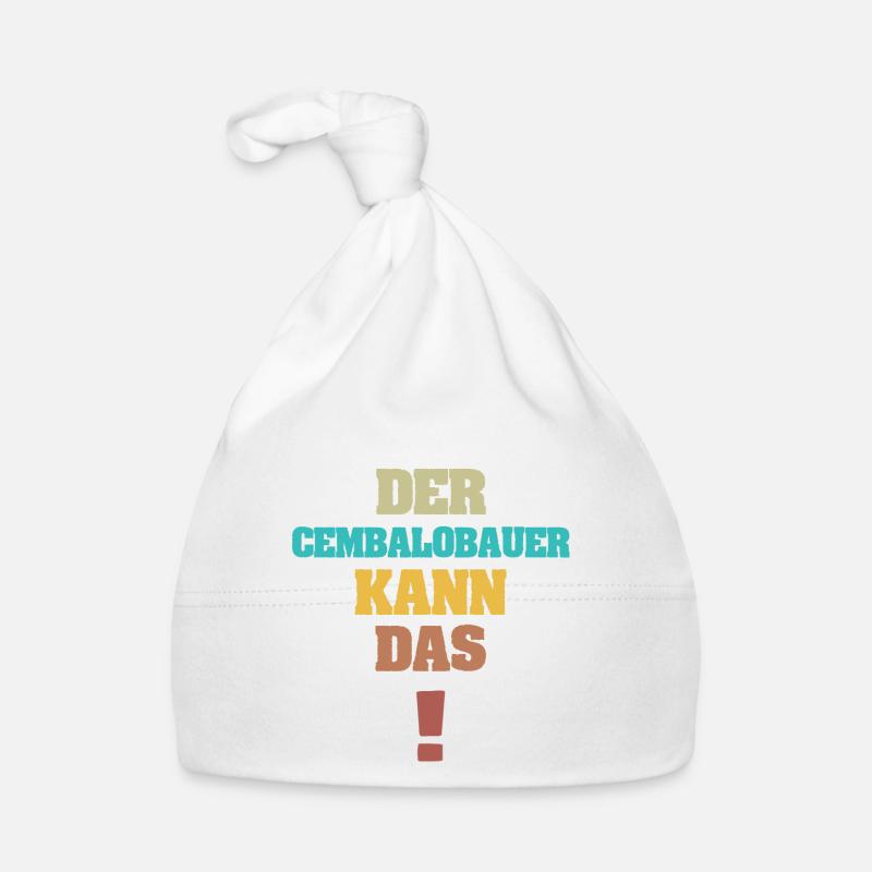 Cembalobauer als Lustig Baby Bio-Mütze