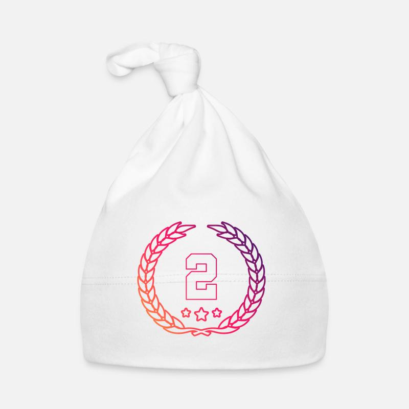 2 Couronne de chiffres Bonnet bio Bébé