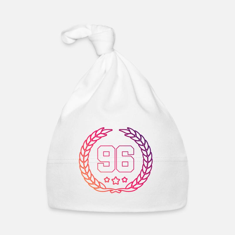 96 Number wreath Organic Baby Cap