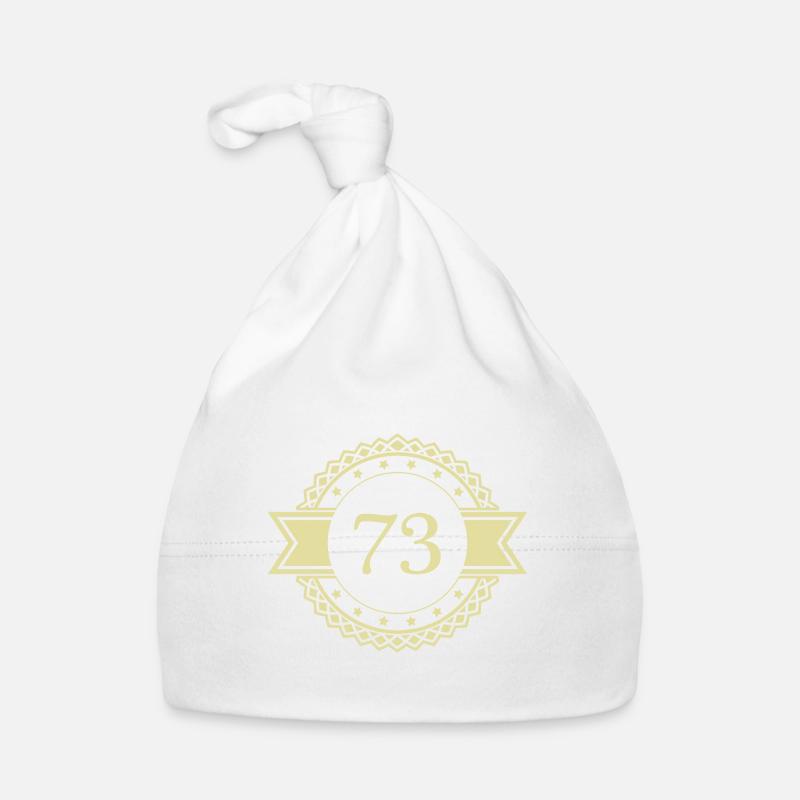 73 Number Emblem Organic Baby Cap