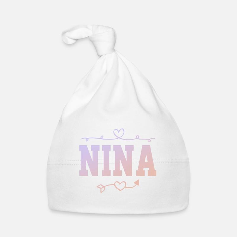Nina - Baby Bio-Mütze - Weiß