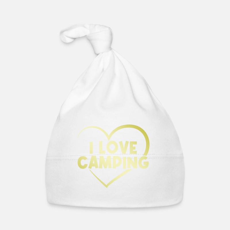J’adore le cœur de camping Bonnet bio Bébé
