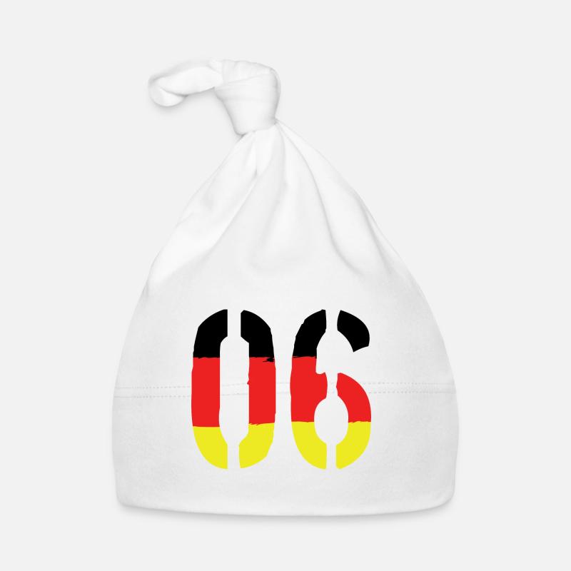 6 Number symbol Germany Organic Baby Cap