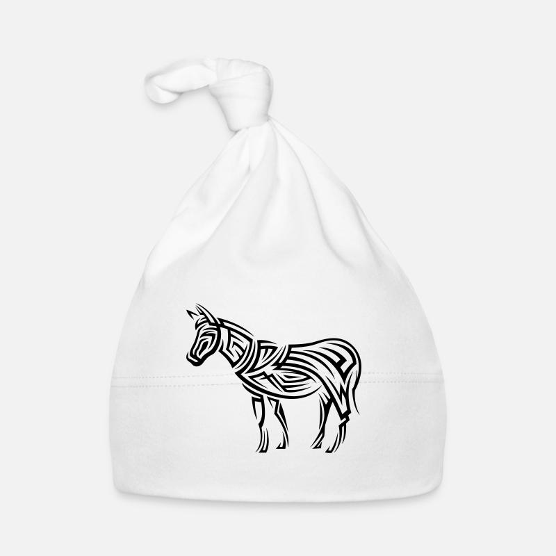 Tatouage tribal d’âne Bonnet bio Bébé